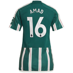 Amad Diallo Manchester United Women's Replica Player Jersey – Green - Adidas