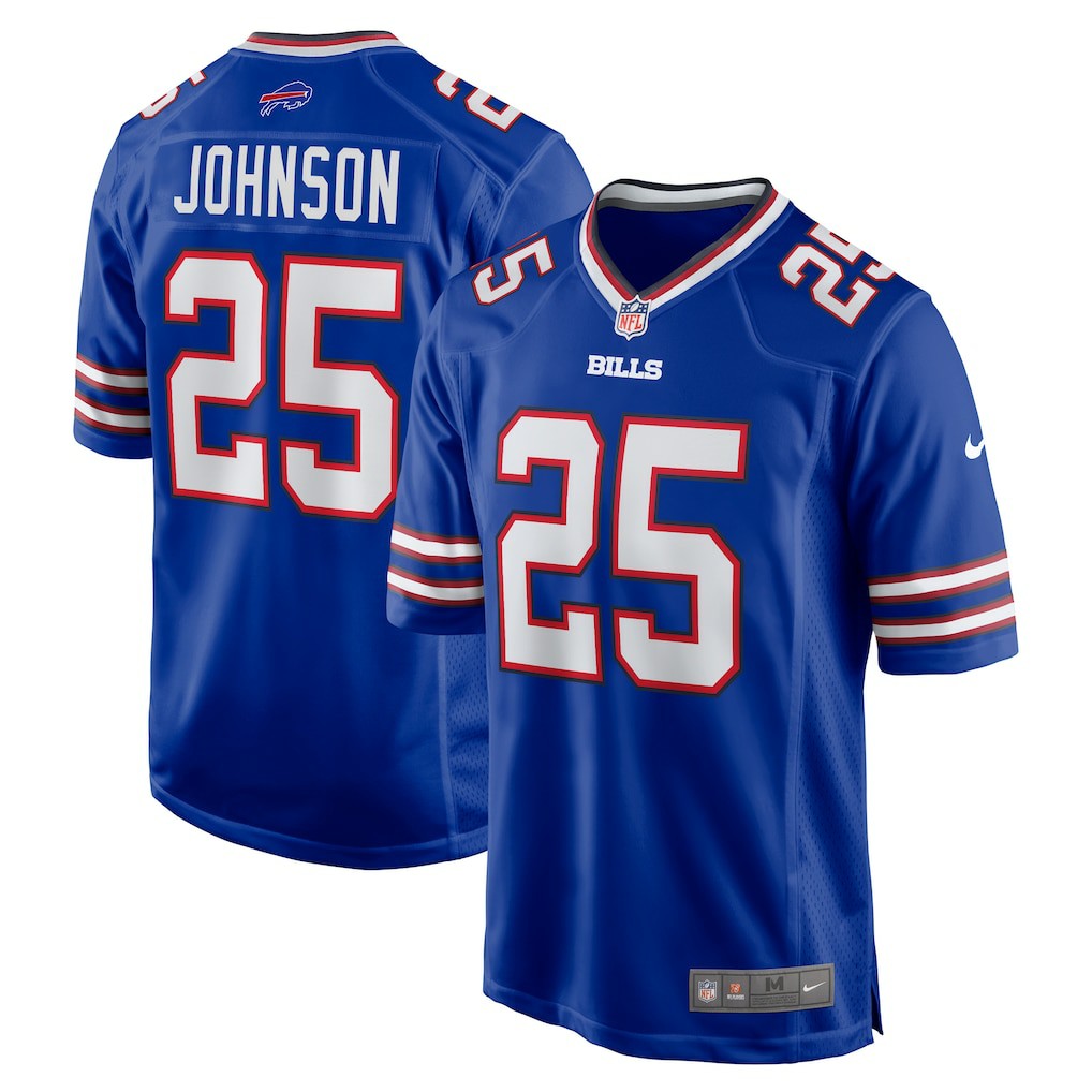 Ty Johnson Buffalo Bills Team Game Jersey - Royal