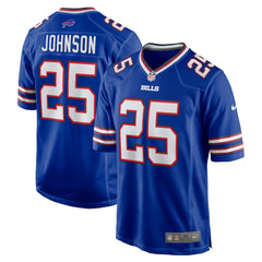 Ty Johnson Buffalo Bills Team Game Jersey - Royal