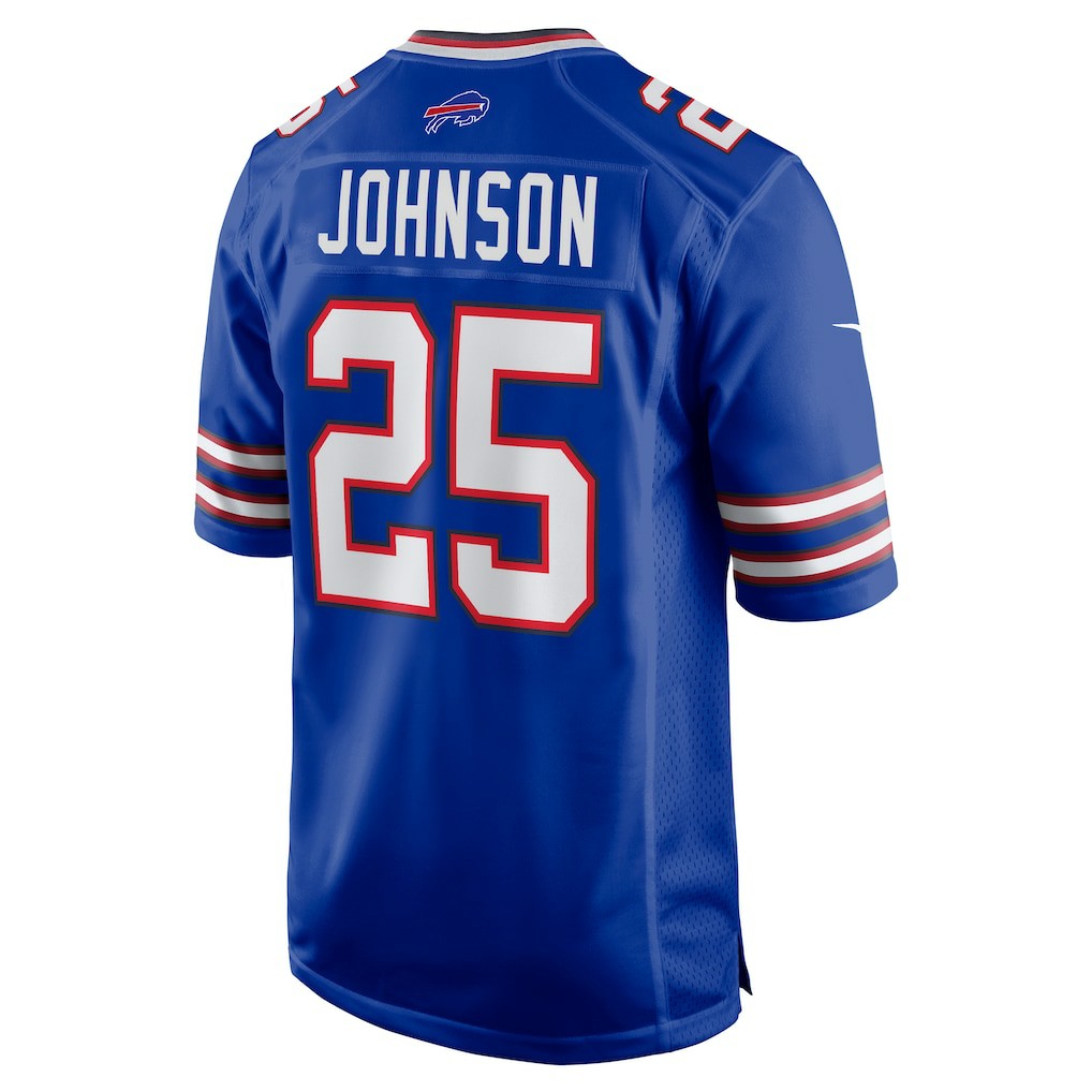 Ty Johnson Buffalo Bills Team Game Jersey - Royal