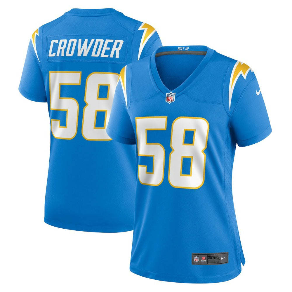 Los Angeles Chargers Nike Tae Crowder  Women's Team Game Jersey