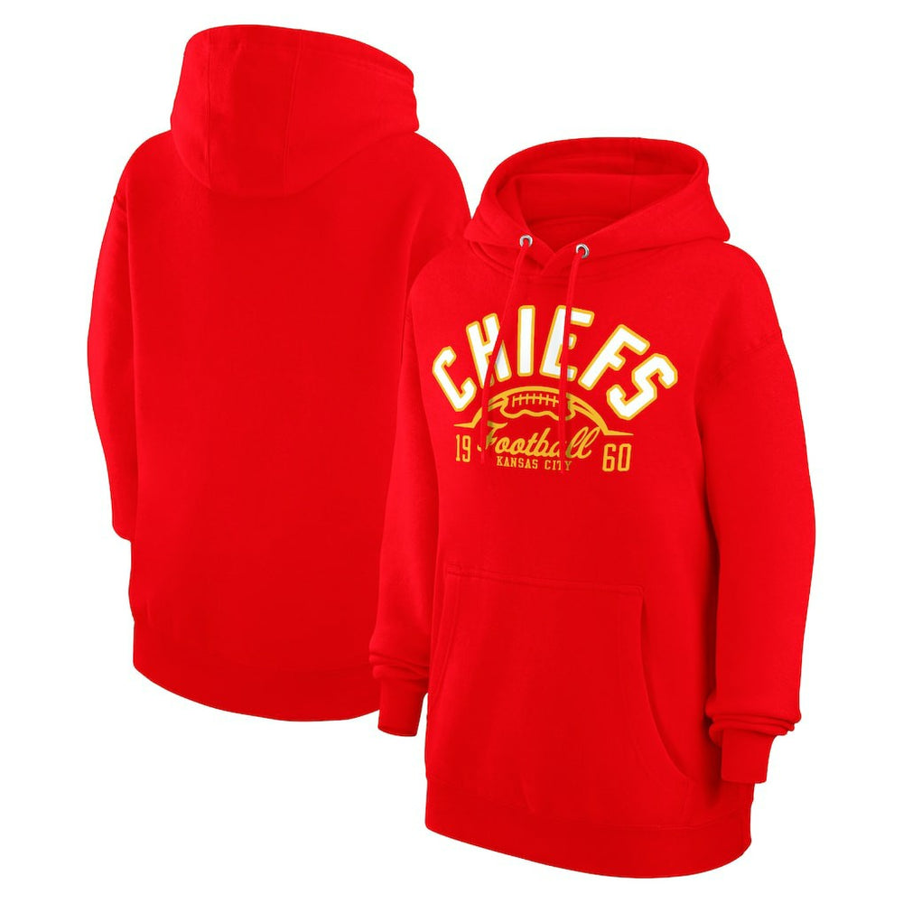 Kansas City Chiefs  Starter Unisex Half Ball Team Fleece Pullover Hoodie