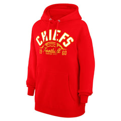 Kansas City Chiefs  Starter Unisex Half Ball Team Fleece Pullover Hoodie
