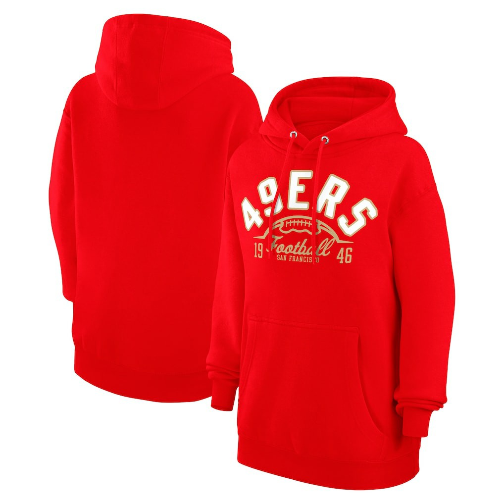 San Francisco 49ers  Starter Unisex Half Ball Team Fleece Pullover Hoodie