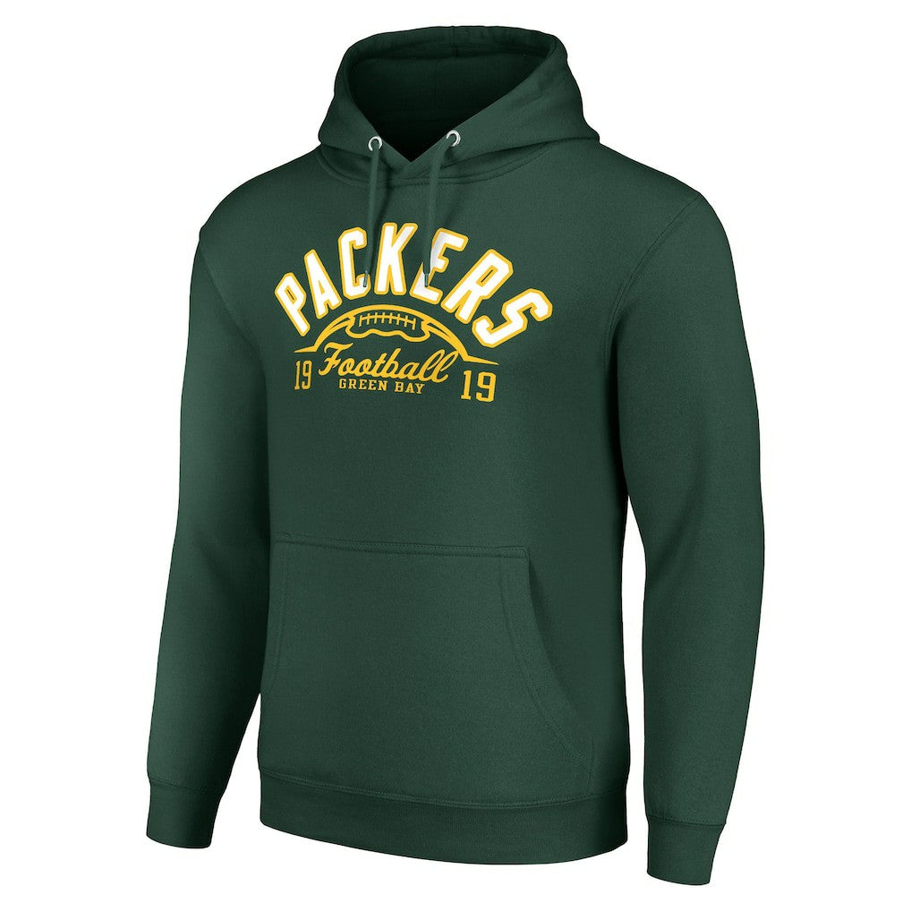 Green Bay Packers  Starter Unisex Half Ball Team Fleece Pullover Hoodie