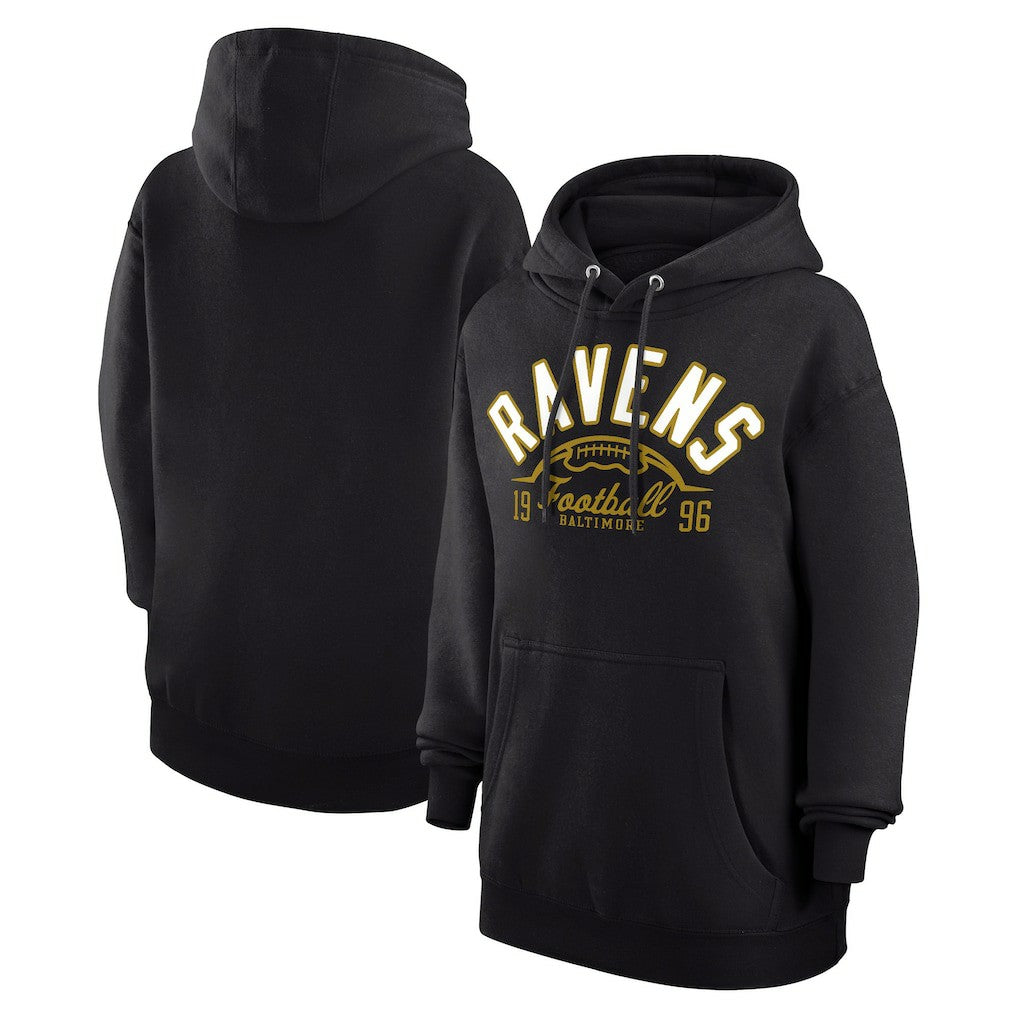 Baltimore Ravens  Starter Unisex Half Ball Team Fleece Pullover Hoodie
