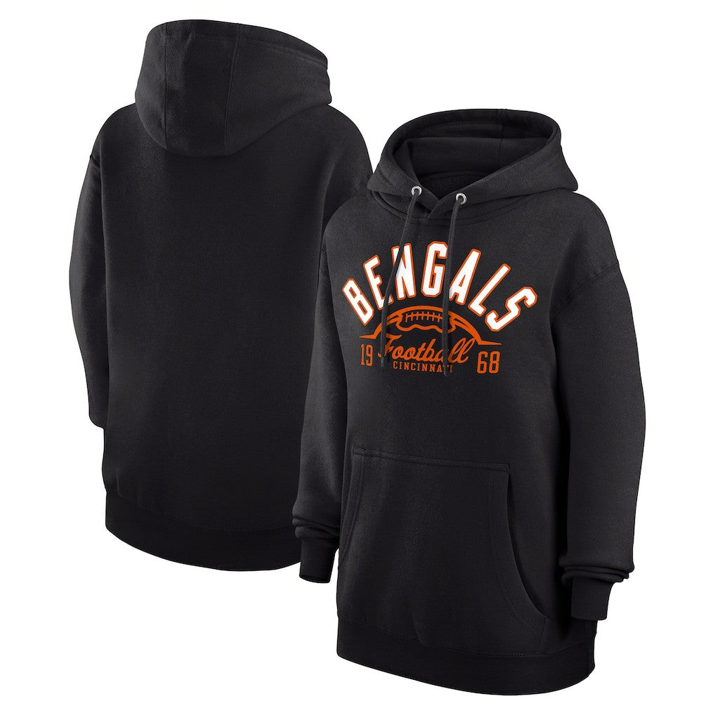 Cincinnati Bengals  Starter Unisex Half Ball Team Fleece Pullover Hoodie