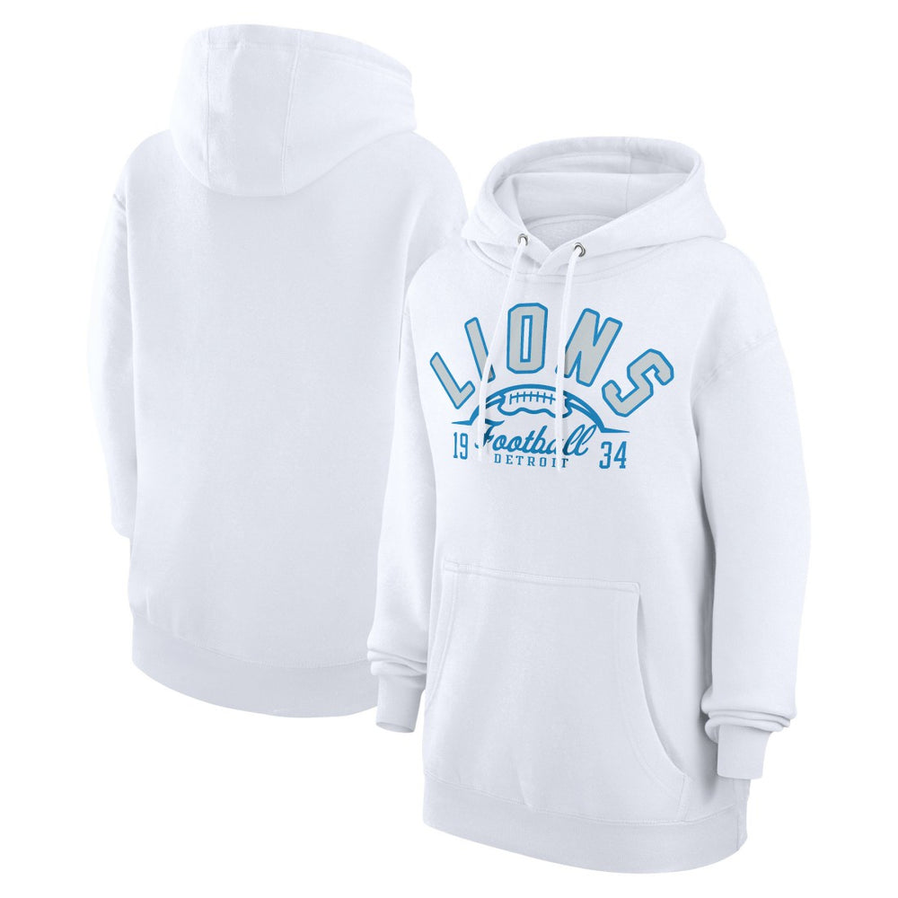 Detroit Lions  Starter Unisex Half Ball Team Fleece Pullover Hoodie