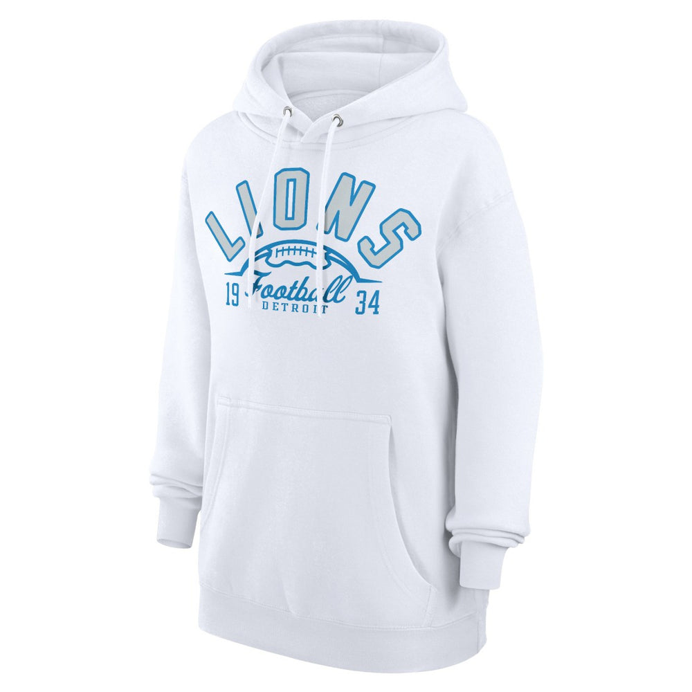 Detroit Lions  Starter Unisex Half Ball Team Fleece Pullover Hoodie