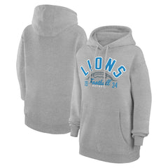 Detroit Lions  Starter Unisex Half Ball Team Fleece Pullover Hoodie