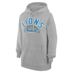 Detroit Lions  Starter Unisex Half Ball Team Fleece Pullover Hoodie