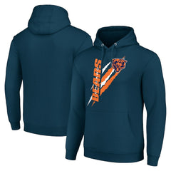 Chicago Bears  Starter Unisex Color Scratch Fleece Pullover Hoodie