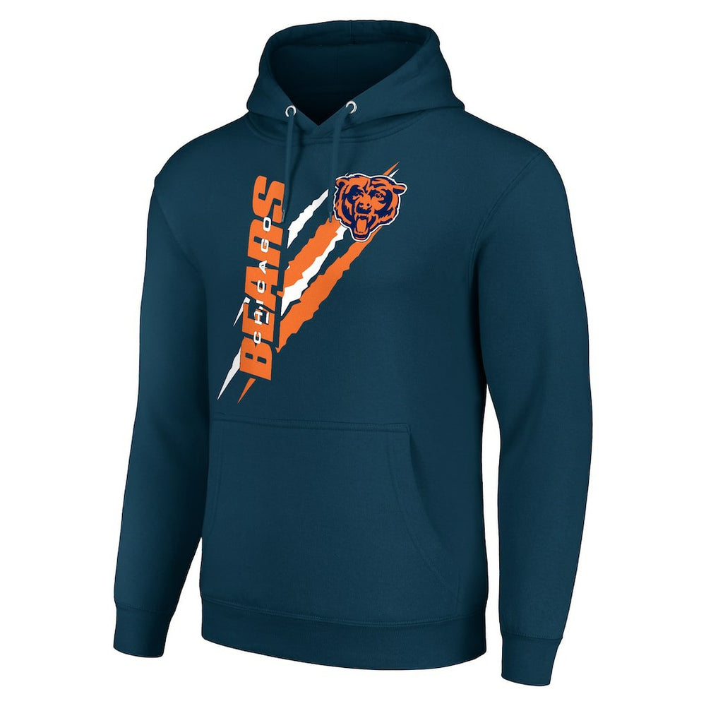 Chicago Bears  Starter Unisex Color Scratch Fleece Pullover Hoodie