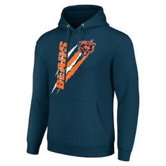 Chicago Bears  Starter Unisex Color Scratch Fleece Pullover Hoodie