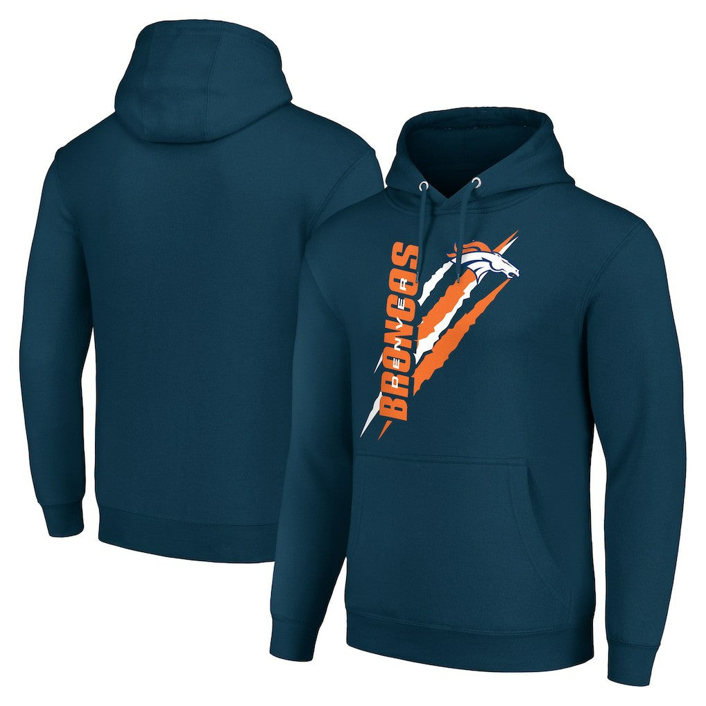 Denver Broncos  Starter Unisex Color Scratch Fleece Pullover Hoodie