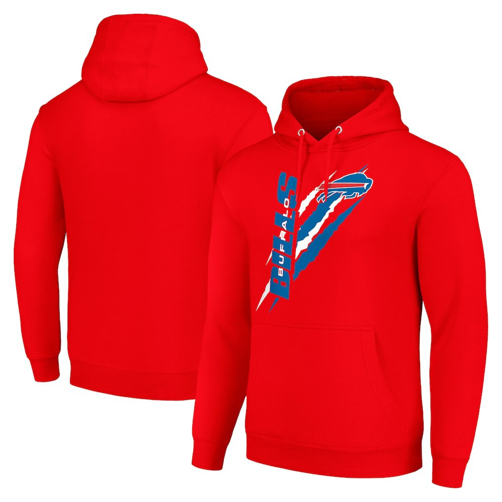 Buffalo Bills  Starter Unisex Color Scratch Fleece Pullover Hoodie