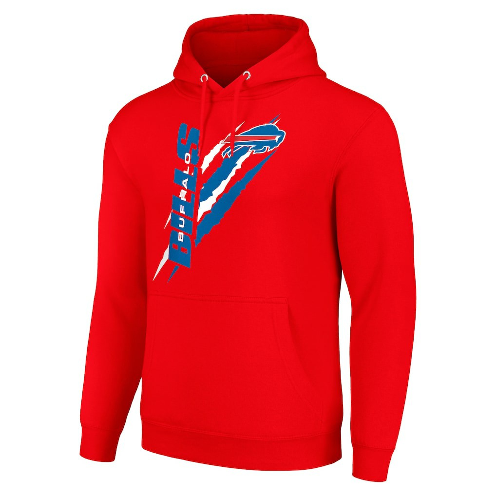 Buffalo Bills  Starter Unisex Color Scratch Fleece Pullover Hoodie