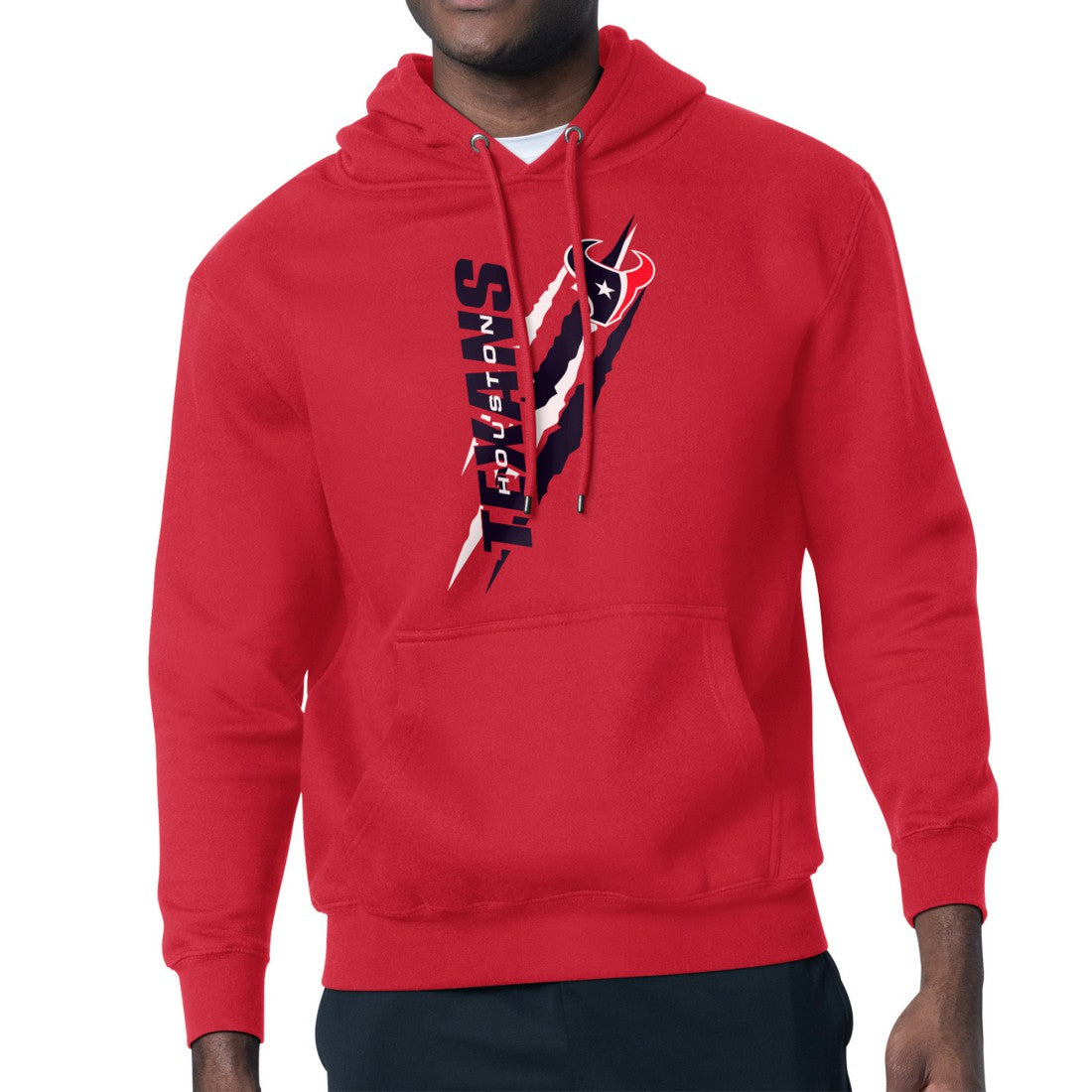 Houston Texans  Starter Unisex Color Scratch Fleece Pullover Hoodie