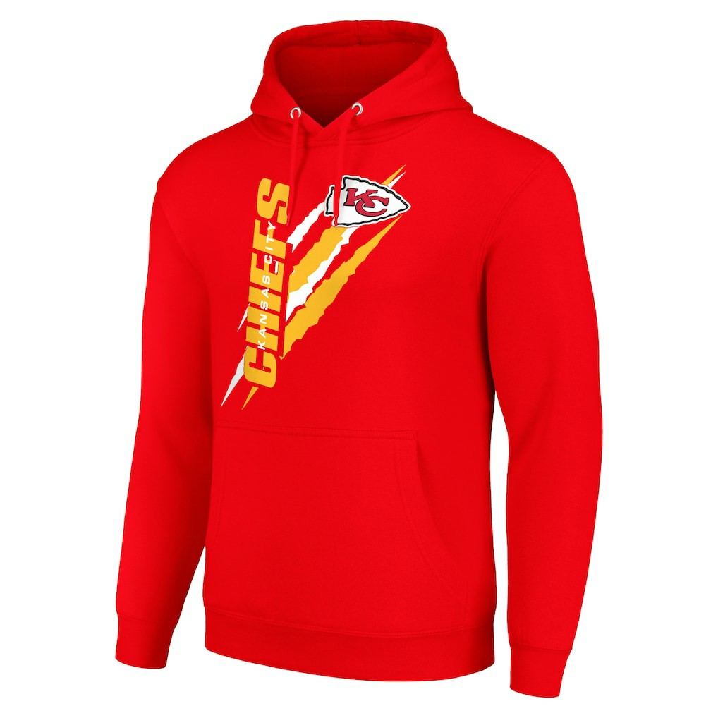 Kansas City Chiefs  Starter Unisex Color Scratch Fleece Pullover Hoodie