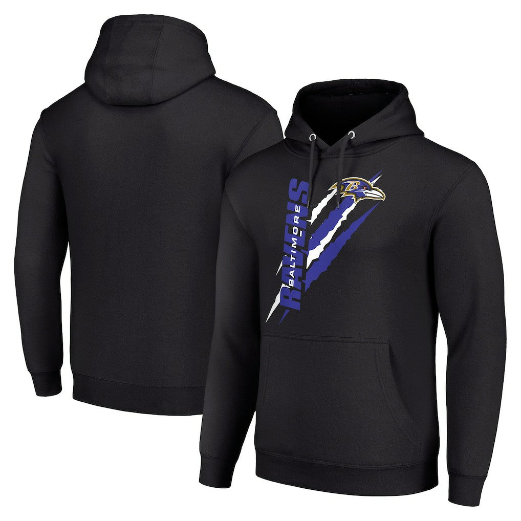 Baltimore Ravens  Starter Unisex Color Scratch Fleece Pullover Hoodie