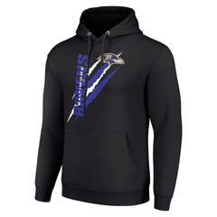 Baltimore Ravens  Starter Unisex Color Scratch Fleece Pullover Hoodie