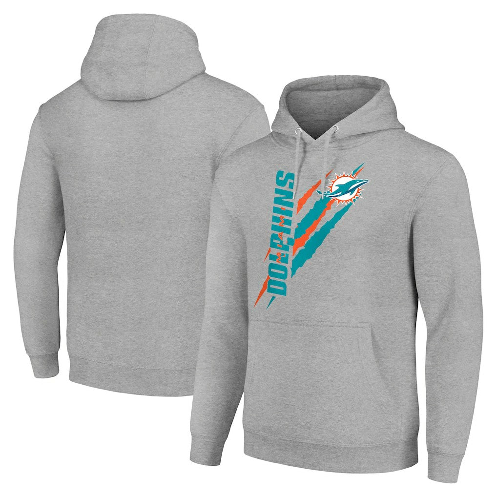 Miami Dolphins  Starter Unisex Color Scratch Fleece Pullover Hoodie