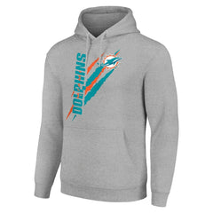 Miami Dolphins  Starter Unisex Color Scratch Fleece Pullover Hoodie