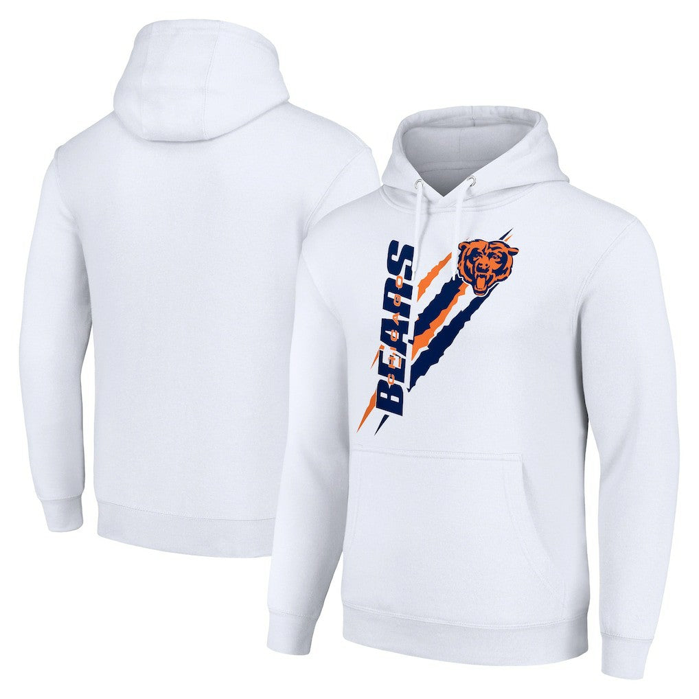 Chicago Bears  Starter Unisex Color Scratch Fleece Pullover Hoodie