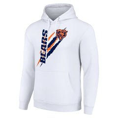 Chicago Bears  Starter Unisex Color Scratch Fleece Pullover Hoodie