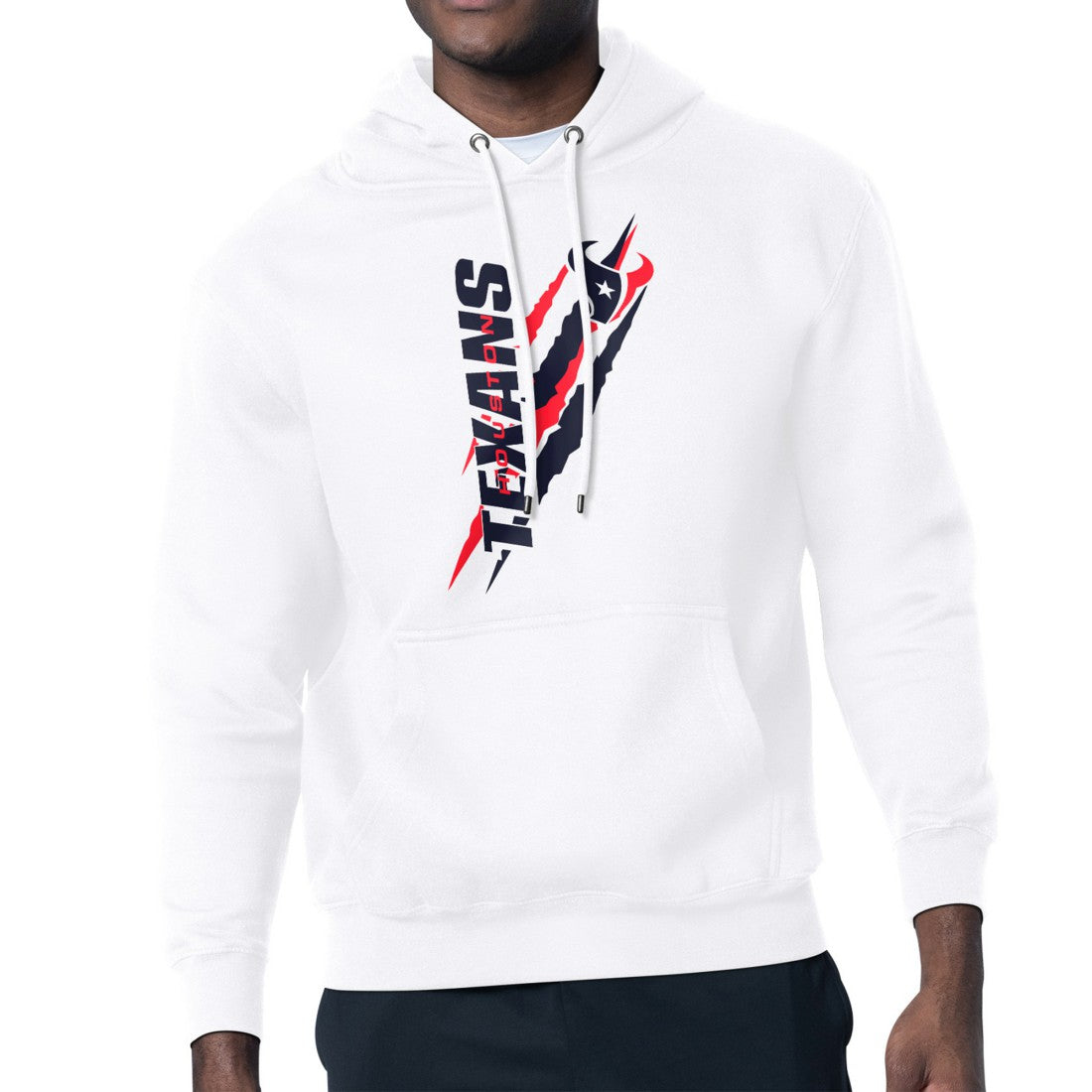 Houston Texans  Starter Unisex Color Scratch Fleece Pullover Hoodie