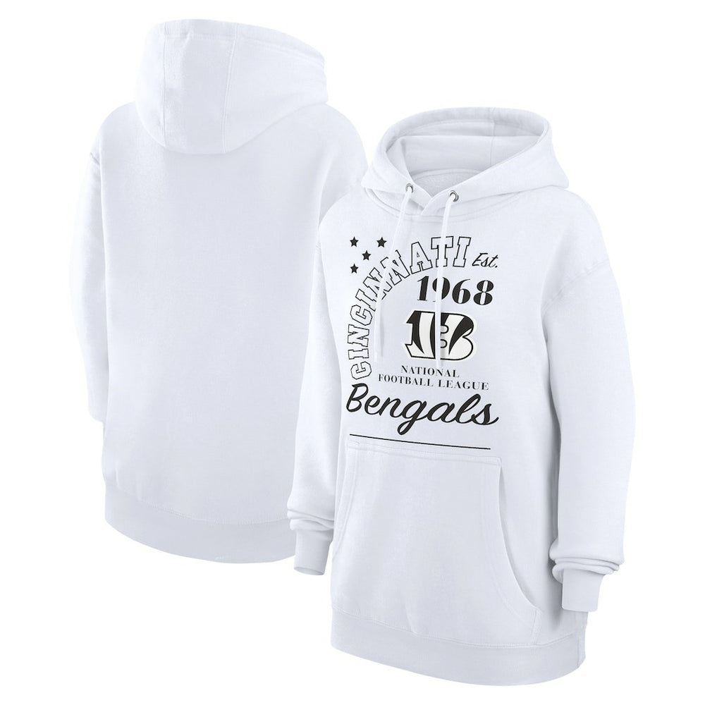 Cincinnati Bengals  Starter Unisex Arch Team Fleece Pullover Hoodie