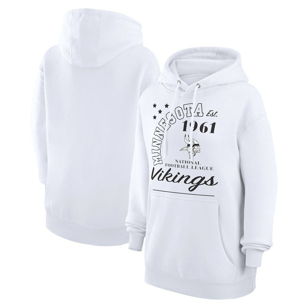 Minnesota Vikings  Starter Unisex Arch Team Fleece Pullover Hoodie