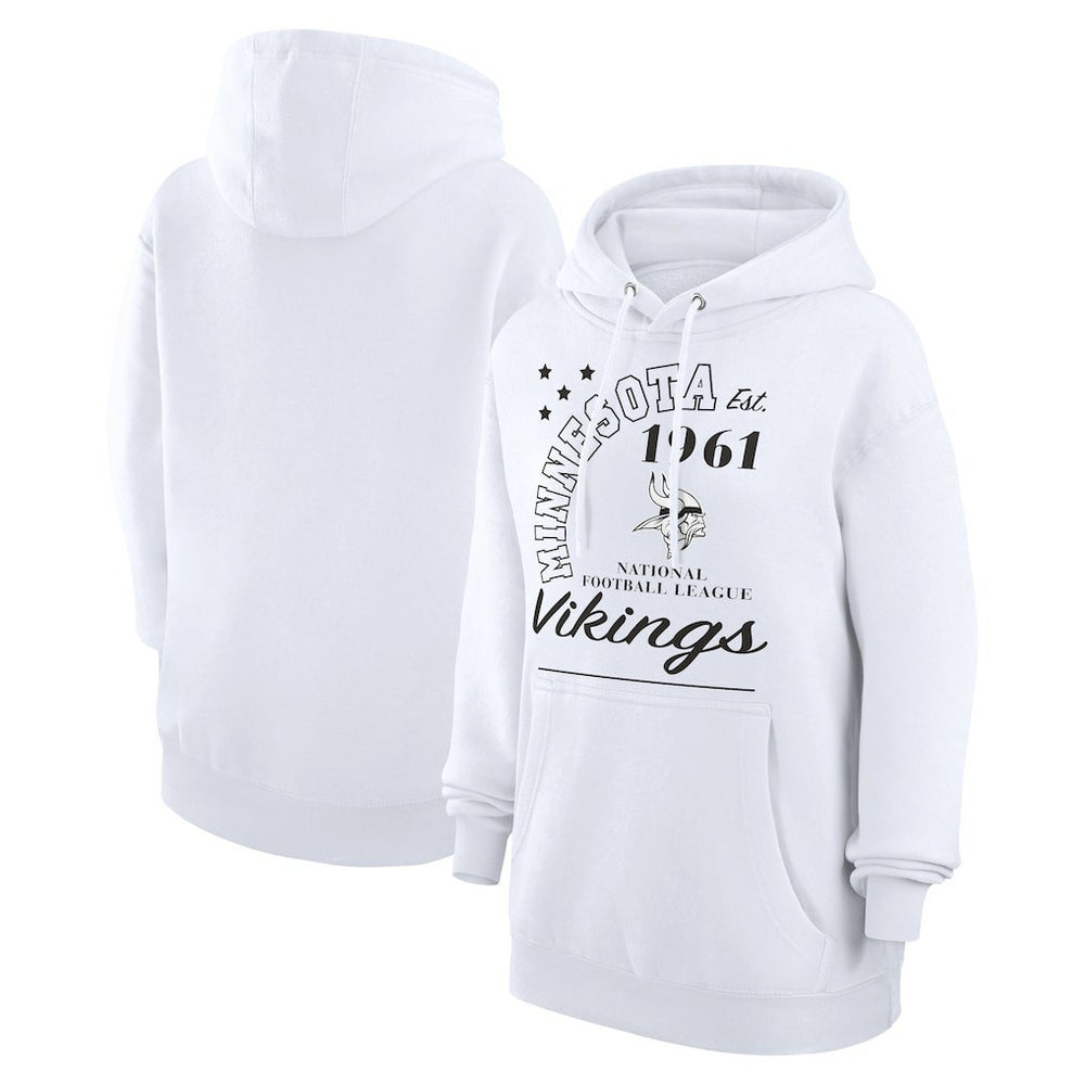 Minnesota Vikings  Starter Unisex Arch Team Fleece Pullover Hoodie
