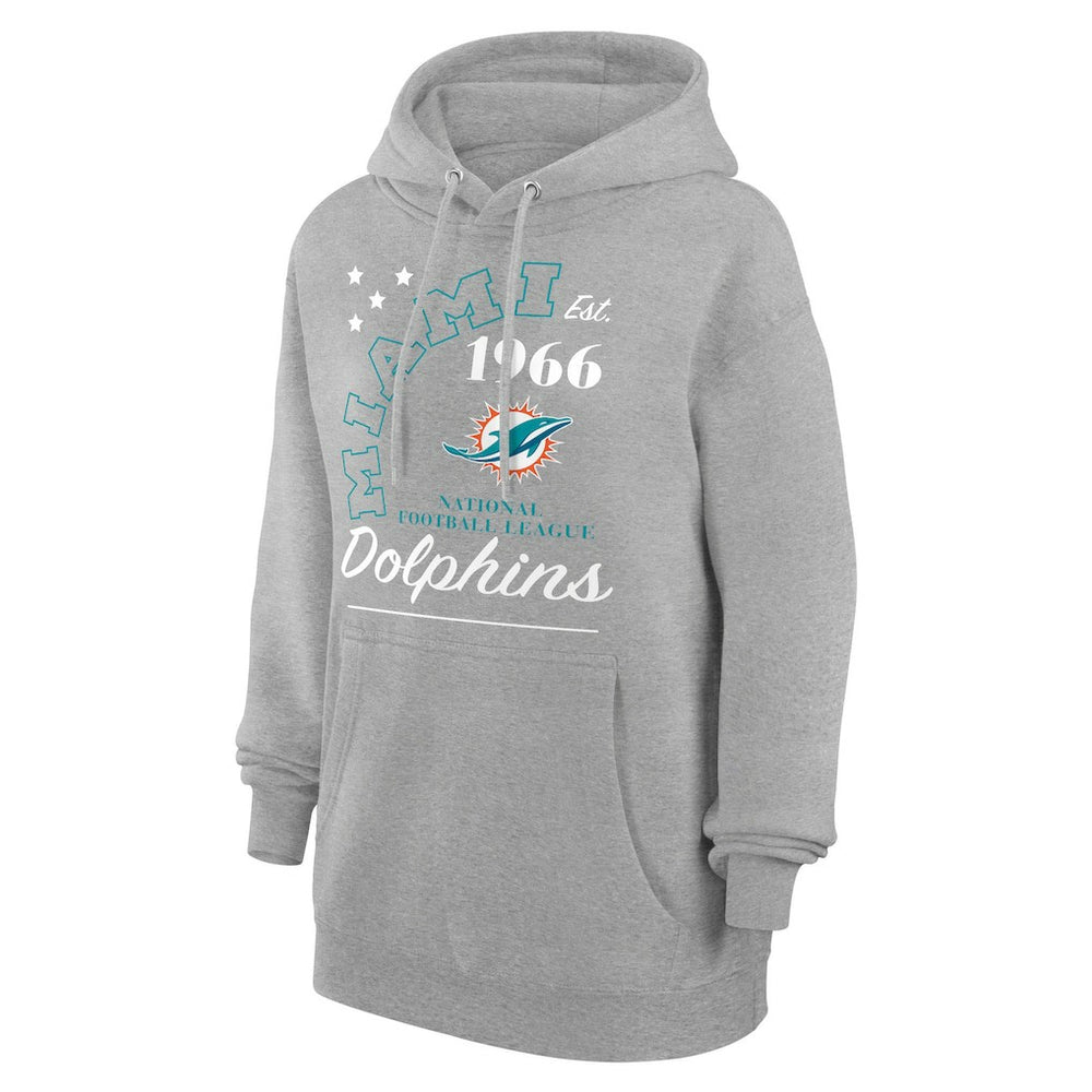 Miami Dolphins  Starter Unisex Arch Team Fleece Pullover Hoodie