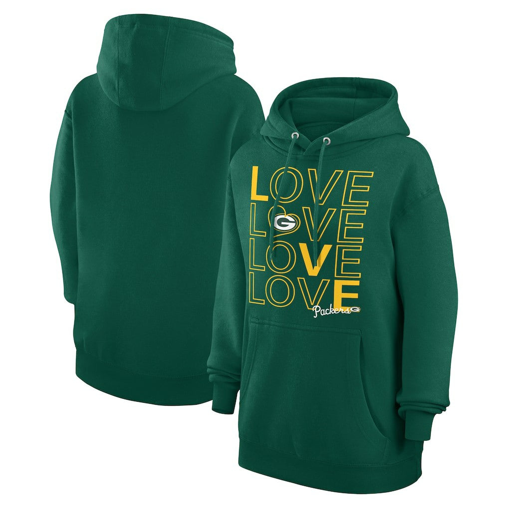 Green Bay Packers  G-III 4Her by Carl Banks Women's Love Graphic Pullover Hoodie
