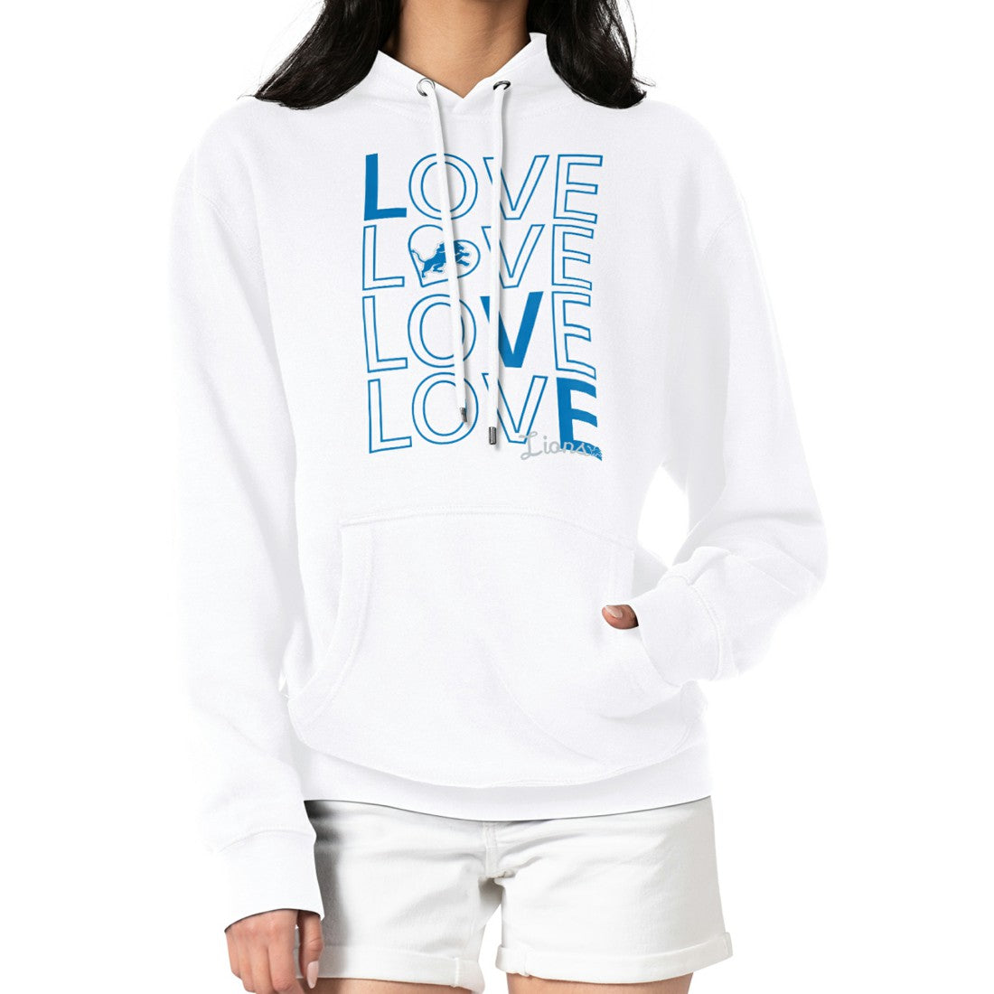 Detroit Lions  G-III 4Her by Carl Banks Women's Love Graphic Pullover Hoodie