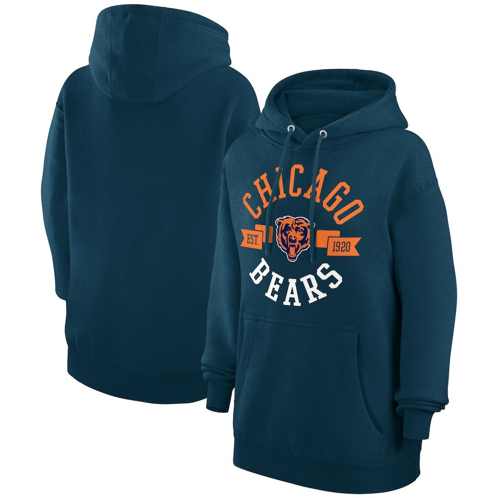 Chicago Bears  G-III 4Her by Carl Banks Women's City Graphic Team Fleece Pullover Hoodie