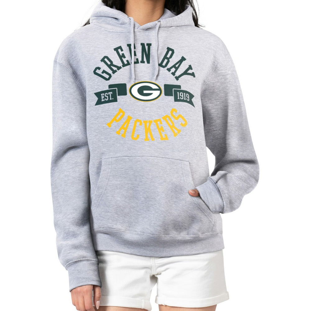 Green Bay Packers  G-III 4Her by Carl Banks Women's City Graphic Team Fleece Pullover Hoodie