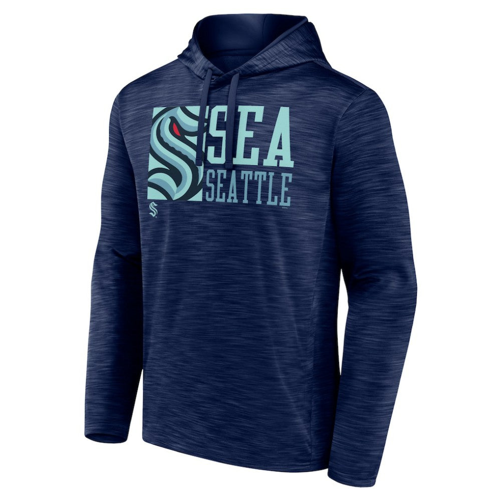 Seattle Kraken Fanatics Never Quit Pullover Hoodie On Sale