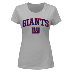 New York Giants Fanatics Women's Plus Size Arch Over Logo T-Shirt