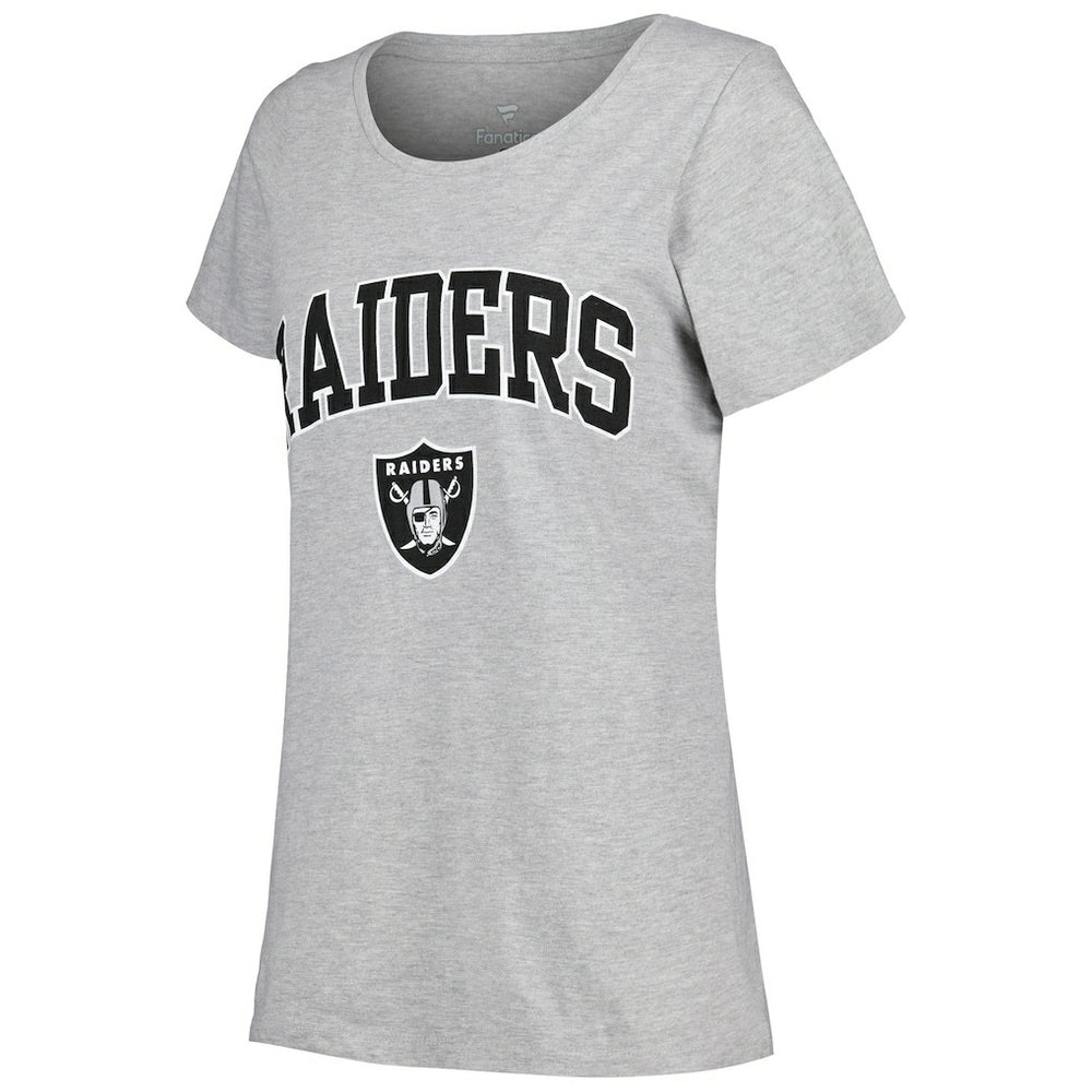 Las Vegas Raiders Fanatics Women's Plus Size Arch Over Logo T-Shirt