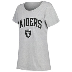 Las Vegas Raiders Fanatics Women's Plus Size Arch Over Logo T-Shirt