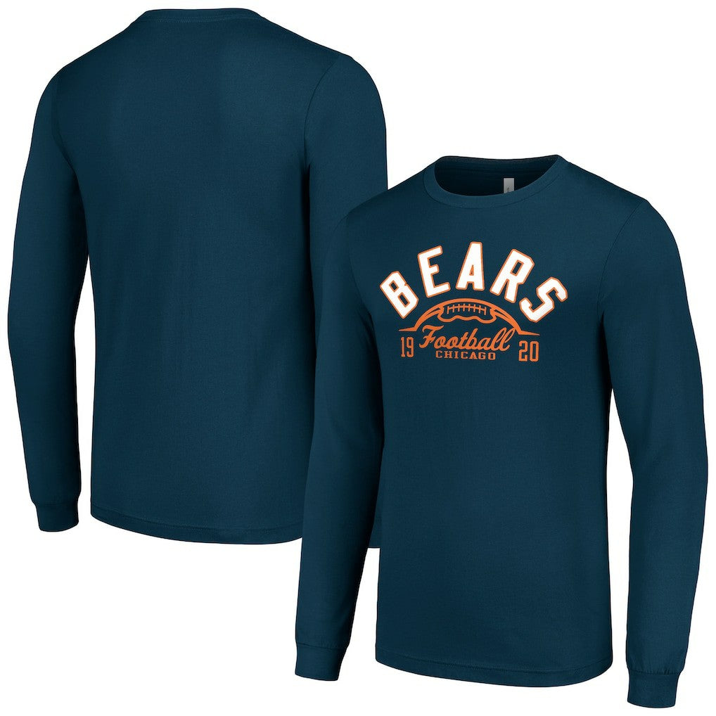 Chicago Bears  Starter Half Ball Team Long Sleeve T-Shirt