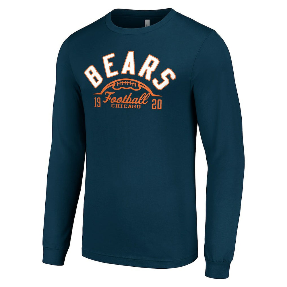 Chicago Bears  Starter Half Ball Team Long Sleeve T-Shirt
