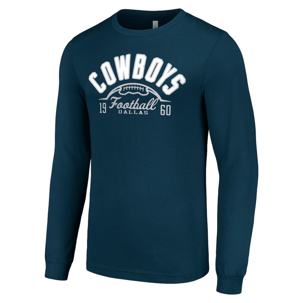 Dallas Cowboys  Starter Half Ball Team Long Sleeve T-Shirt