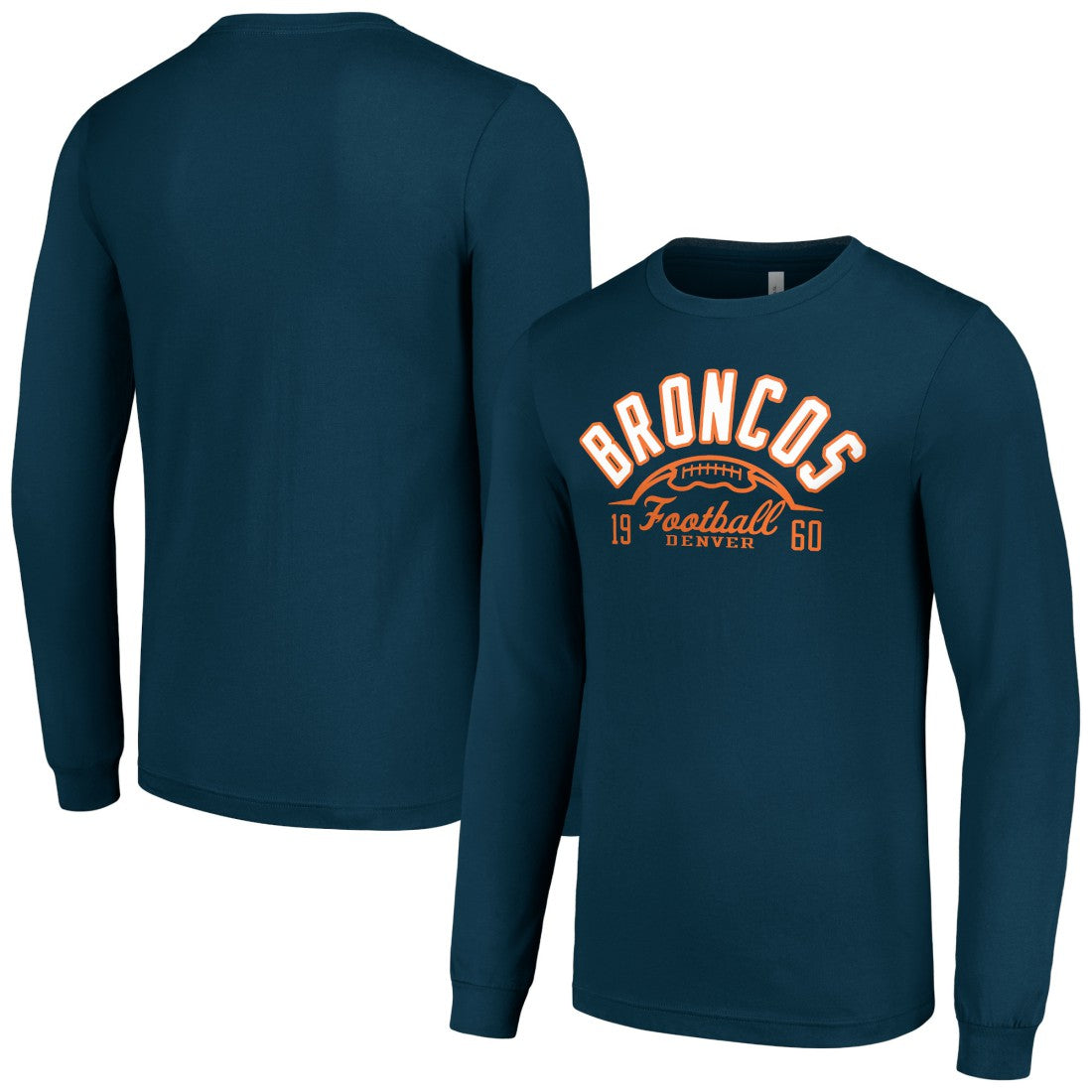 Denver Broncos  Starter Half Ball Team Long Sleeve T-Shirt
