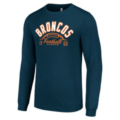 Denver Broncos  Starter Half Ball Team Long Sleeve T-Shirt