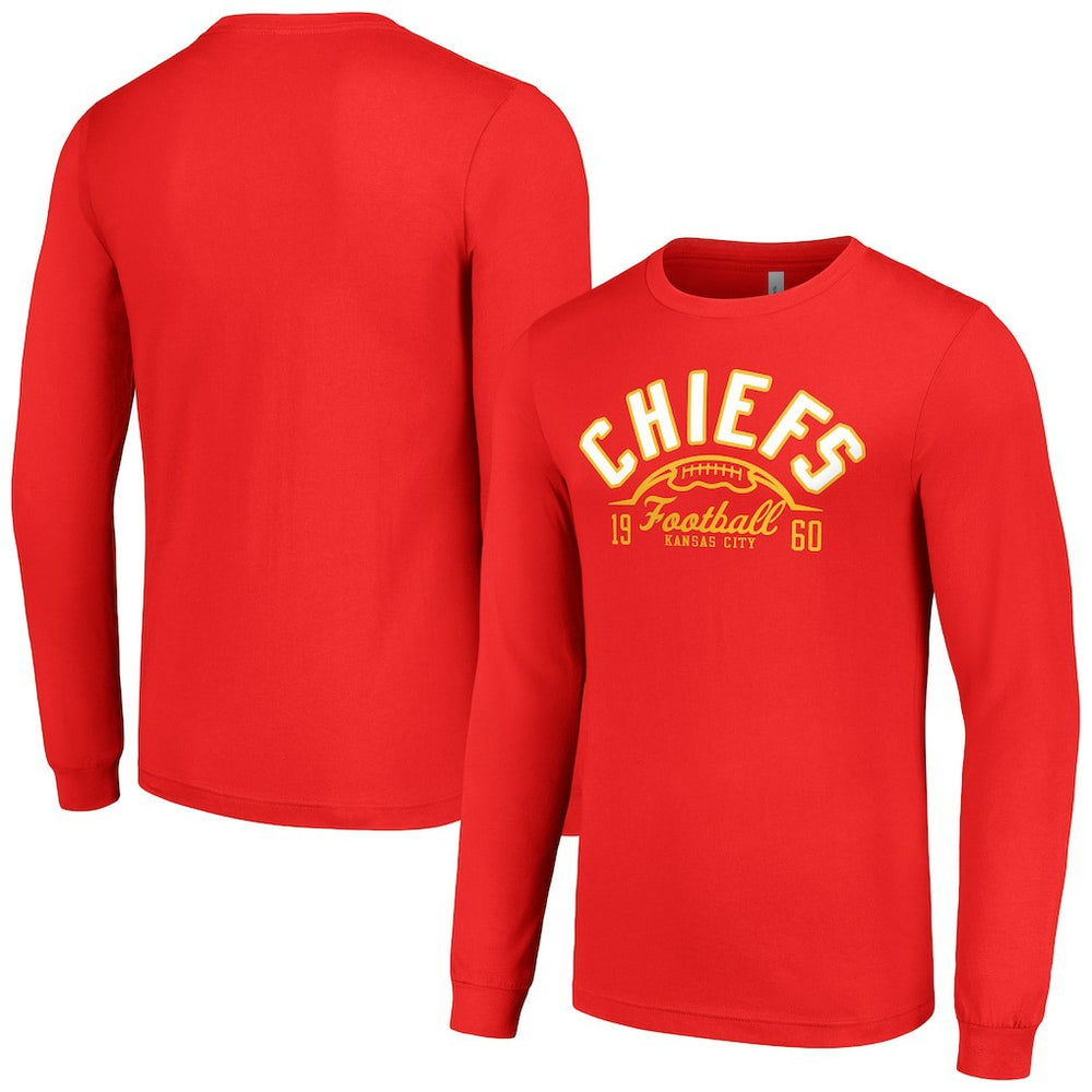 Kansas City Chiefs  Starter Half Ball Team Long Sleeve T-Shirt