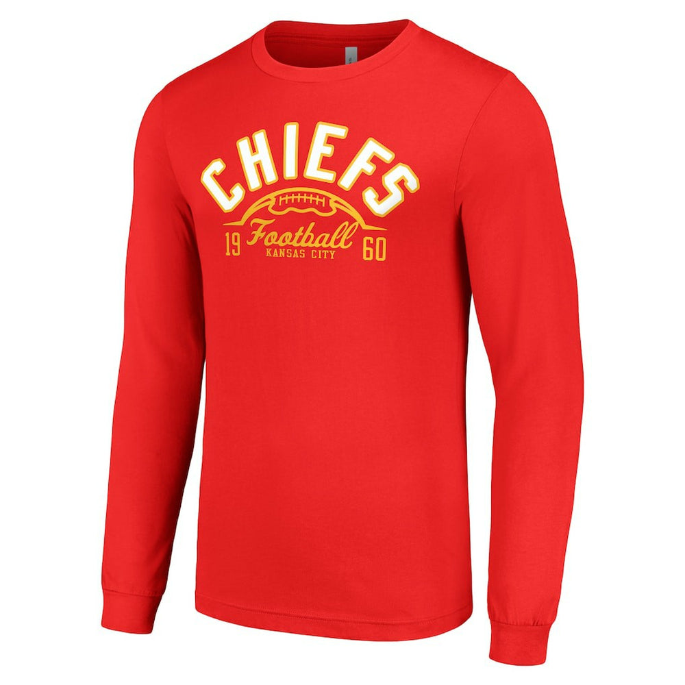 Kansas City Chiefs  Starter Half Ball Team Long Sleeve T-Shirt