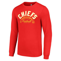 Kansas City Chiefs  Starter Half Ball Team Long Sleeve T-Shirt